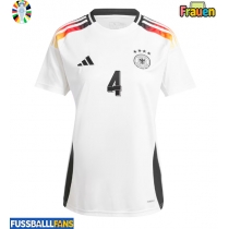 Deutschland Jonathan Tah #4 Heimtrikot Frauen EM 2024 Kurzarm